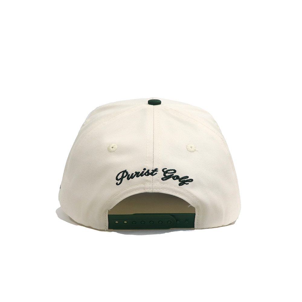 Back embroidery — The Club Cap by Purist Golf